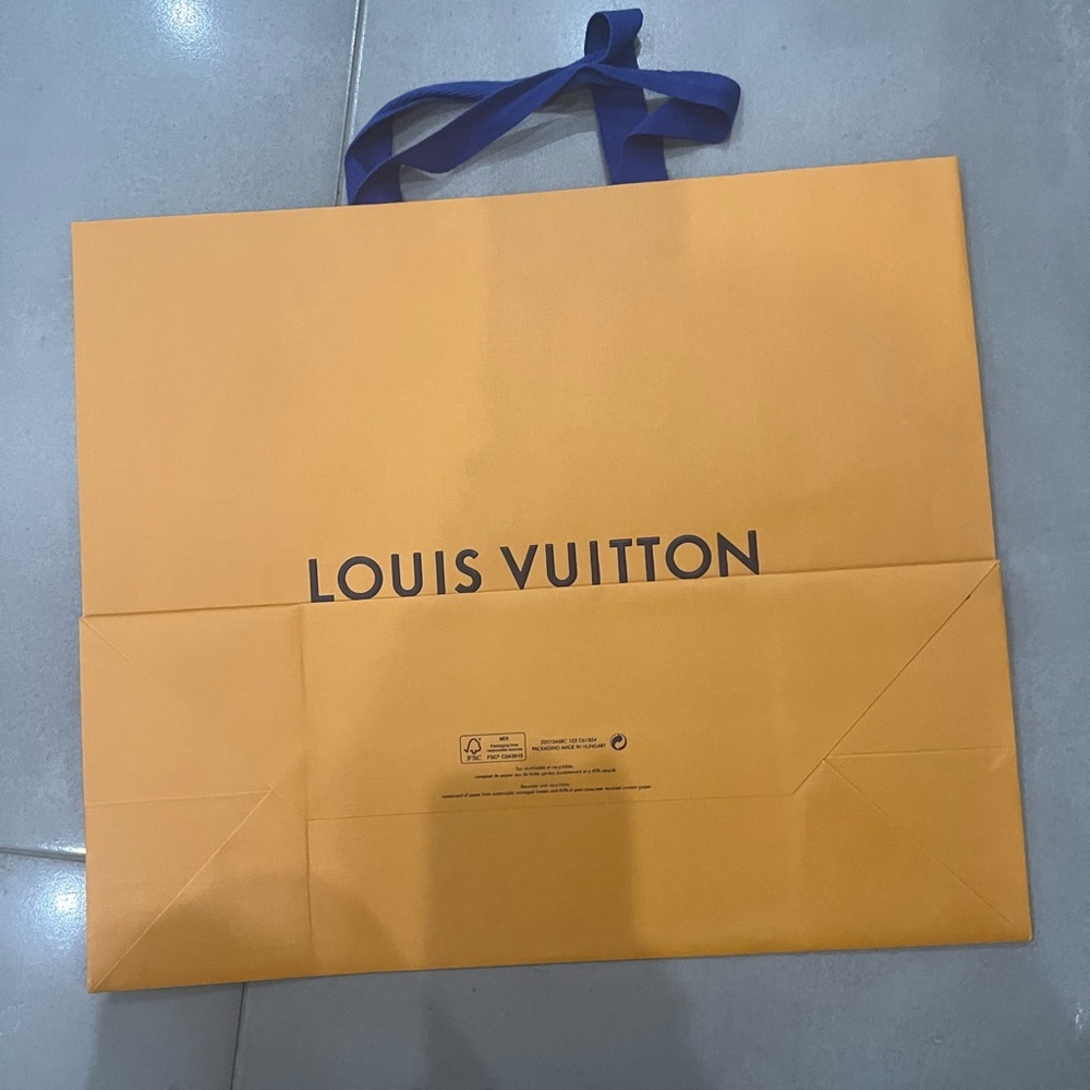 Authentic Louis Vuitton shopping bag